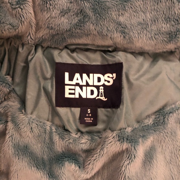 Lands’ End soft green warmest coat, Sz S - Picture 3 of 10